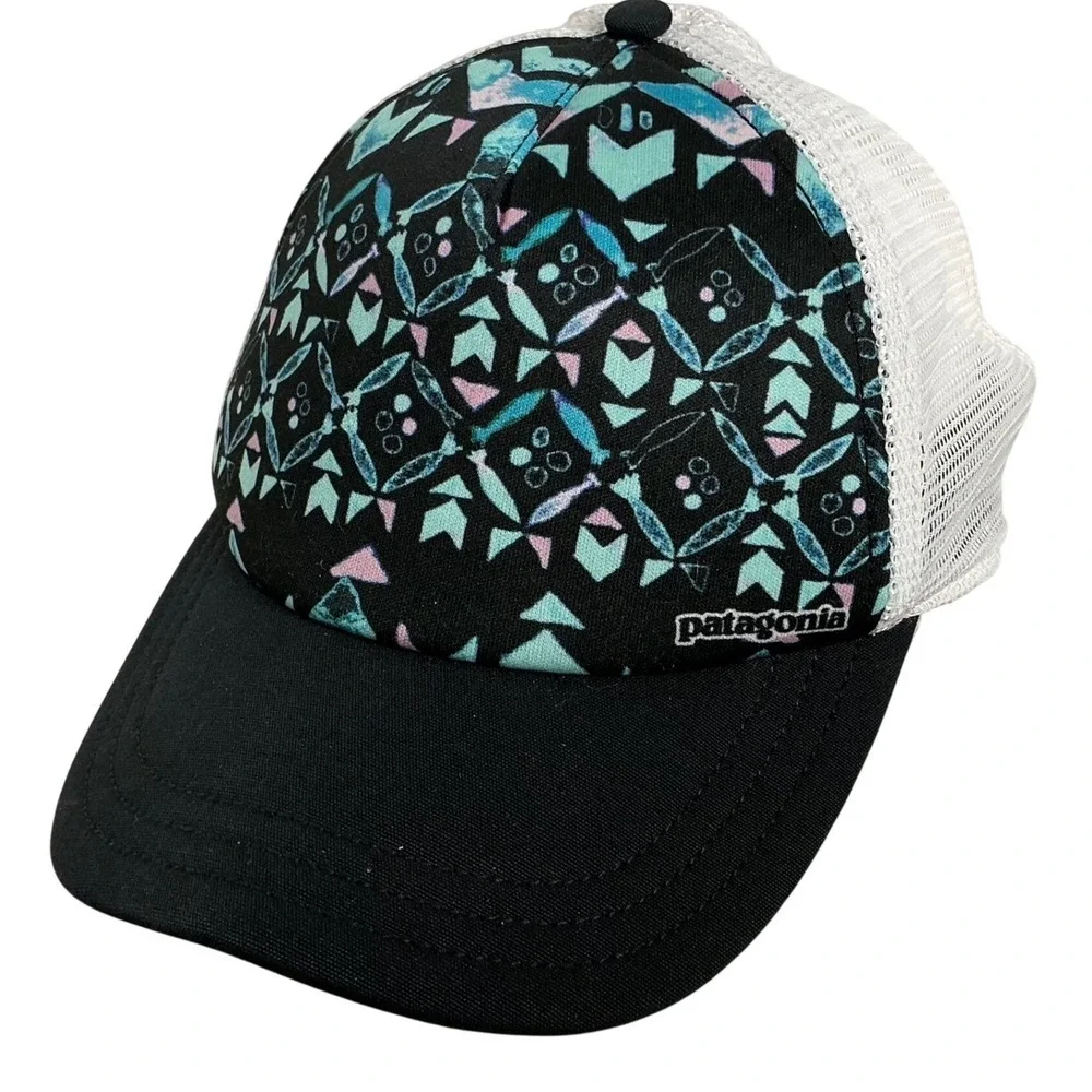 Patagonia Trucker Hat Geometric Print Mesh Back Snapback‎ Adjustable